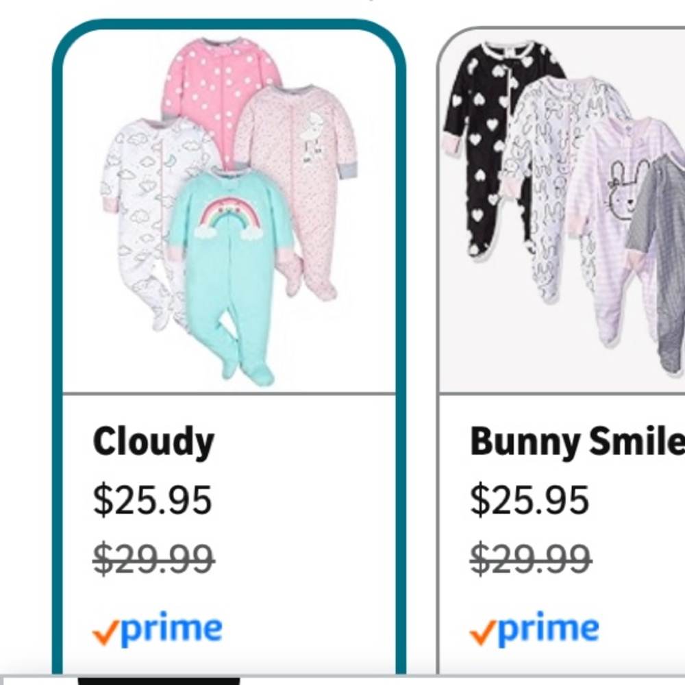 Gerber Baby Sleeper with Cloud Design 3-6 Month
